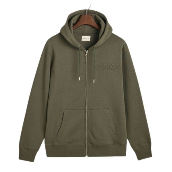 GANT ΖΑΚΕΤΑ EMBOSSED FULL-ZIP HOODIE 5086-351