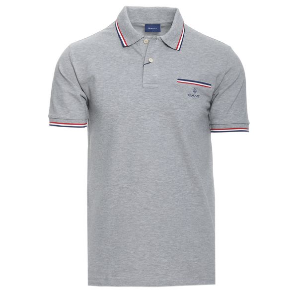 GANT D1. 3-COL TIPPING PIQUE SS RUGGER 2002-93