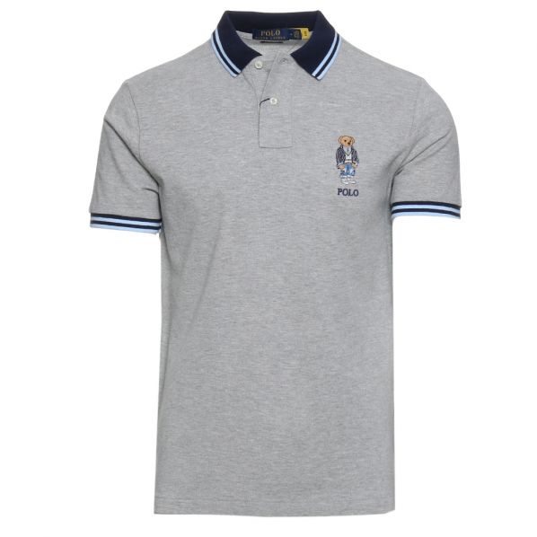 RALPH LAUREN POLO SHIRT MCLASSICS1 GRY HTR 11002