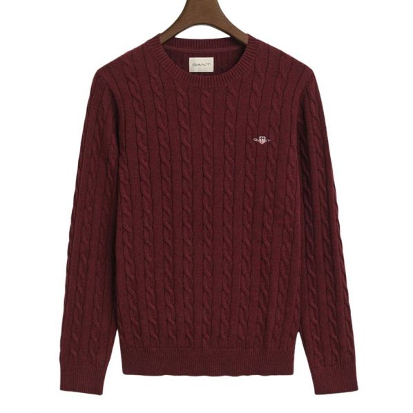 GANT COTTON CABLE C-NECK 0601-677