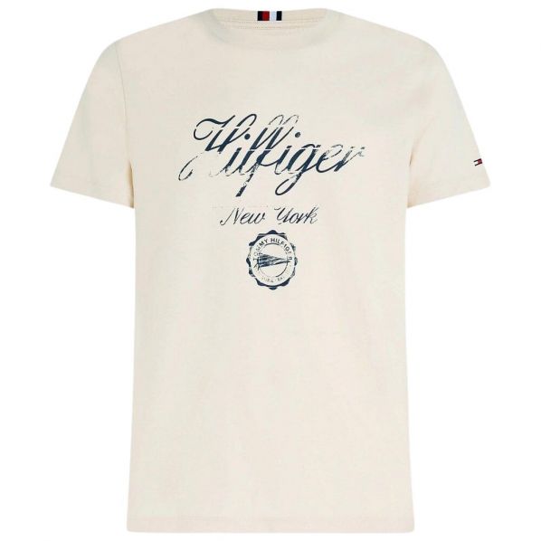 TOMMY HILFIGER FADED SCRIPT PRINT TEE 0040-AF6
