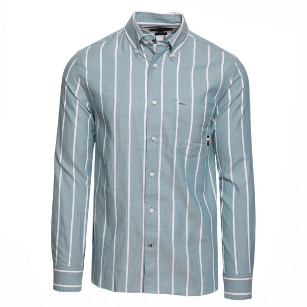 TOMMY HILFIGER OXFORD STRIPE RF SHIRT 0080-0CE