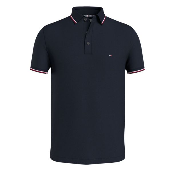 TOMMY HILFIGER 1985 RWB TIPPED SLIM POLO 0750-DW5