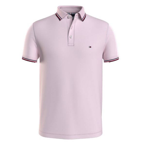 TOMMY HILFIGER 1985 RWB TIPPED SLIM POLO 0750-TOG