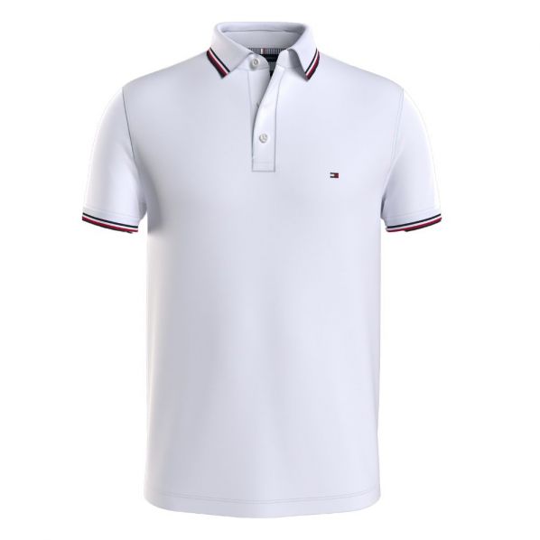 TOMMY HILFIGER 1985 RWB TIPPED SLIM POLO 0750-YBR