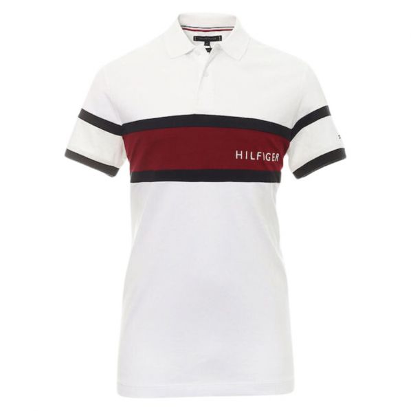 TOMMY HILFIGER COLOURBLOCK PLACEMENT REG POLO 0755-YBR
