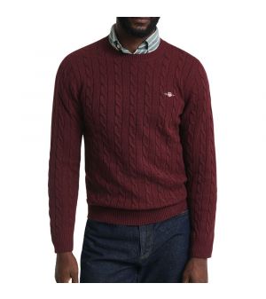 GANT COTTON CABLE C-NECK 0601-677