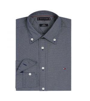 TOMMY HILFIGER FLEX POPLIN MICRO RF PRINT SHIRT 0455-0GZ