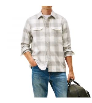 TOMMY HILFIGER FLANNEL CHECK SHIRT JACKET 0483-0QY