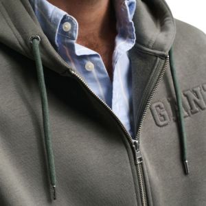 GANT ΖΑΚΕΤΑ EMBOSSED FULL-ZIP HOODIE 5086-351