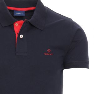 GANT POLO CONTRAST COLLAR PIQUE SS RUGGER 2003-433