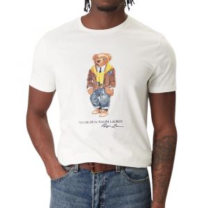 RALPH LAUREN T-SHIRT M CL WHITE 46001