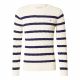 GANT STRIPED COTTON CABLE C-NECK 0609-130