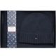 TOMMY HILFIGER PIMA COTTON BEANIE & SCARF GP 6599-DW5