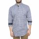 FYNCH HATTON SUPERFINE TWILL ΠΟΥΚΑΜΙΣΟ ΚΑΡΩ ΜΠΛΕ 5040