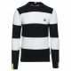 TOMMY HILFIGER ΜΠΛΟΥΖΑ NEON TIPPED STRIPED SWEATER 3129-DW5