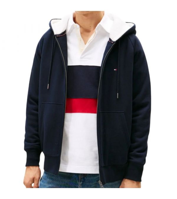 TOMMY HILFIGER ΖΑΚΕΤΑ TEDDY LINED HDD ZIP THROUGH 0418-DW5