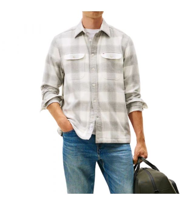 TOMMY HILFIGER FLANNEL CHECK SHIRT JACKET 0483-0QY