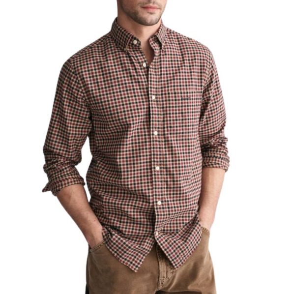 GANT ΠΟΥΚΑΜΙΣΟ REG LIGHT TWILL GINGHAM 0193-638