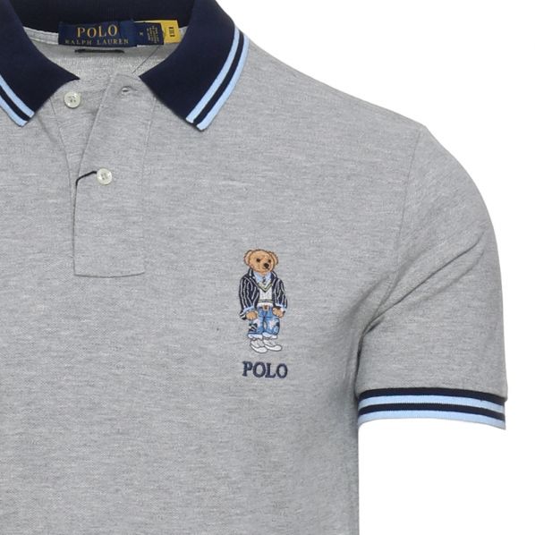 RALPH LAUREN POLO SHIRT MCLASSICS1 GRY HTR 11002