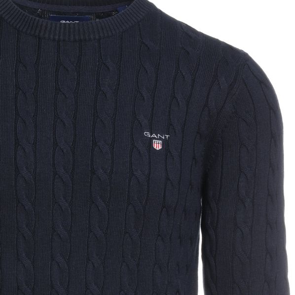 GANT COTTON CABLE C-NECK 0601-433