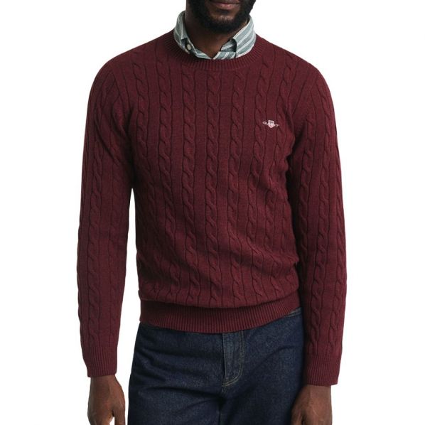 GANT COTTON CABLE C-NECK 0601-677
