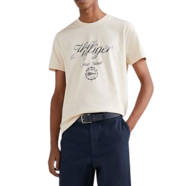 TOMMY HILFIGER FADED SCRIPT PRINT TEE 0040-AF6