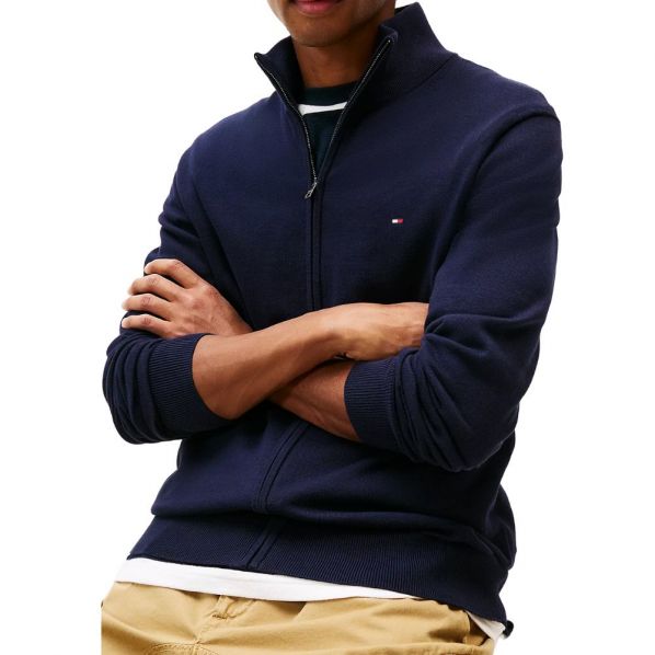 TOMMY HILFIGER ESSENTIAL COTTON ZIP THRU 6517-DW5