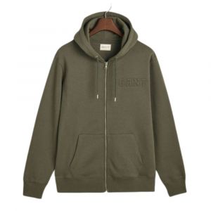 GANT ΖΑΚΕΤΑ EMBOSSED FULL-ZIP HOODIE 5086-351