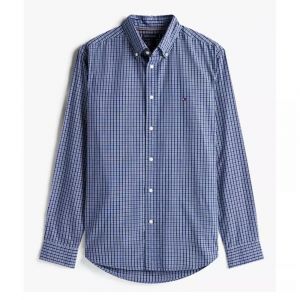 TOMMY HILFIGER FLEX POPLIN MINI TARTANRF SHIRT 0459-0MS