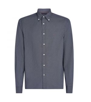 TOMMY HILFIGER FLEX POPLIN MICRO RF PRINT SHIRT 0455-0GZ
